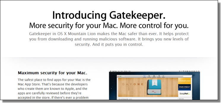 Apple Gatekeeper, More Control For You