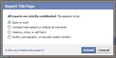 Facebook_Report_Page_Spam