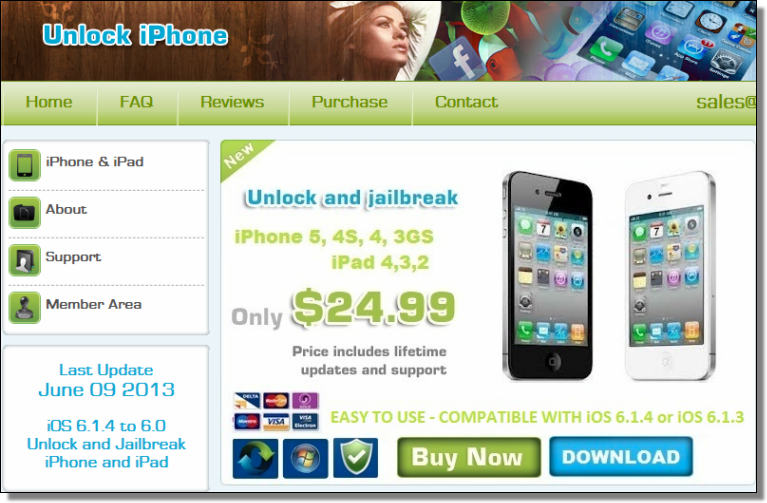 Unlock iPhone spam