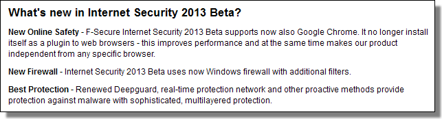 What's New with Internet Security 2013