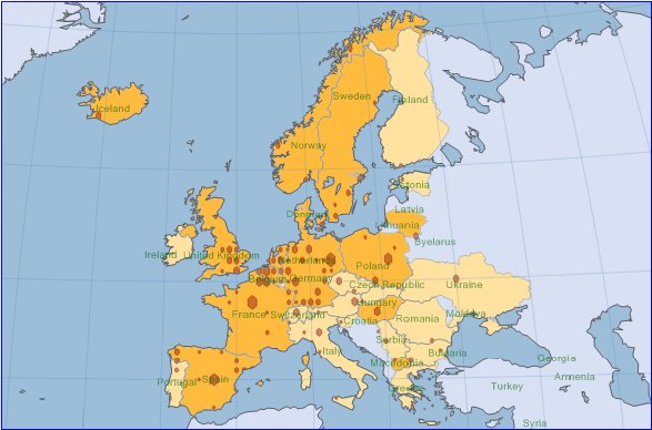 world map europe. WorldMap Small.DAM in Europe