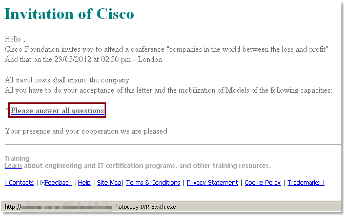 Cisco invite