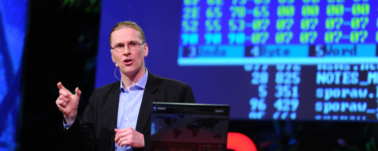 Mikko Hypponen doing his TED Talk at TEDGlobal 2011 - Photo: James Duncan Davidson / TED