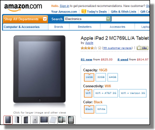 Amazon affiliate iPad