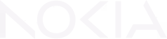 The logo of Nokia.