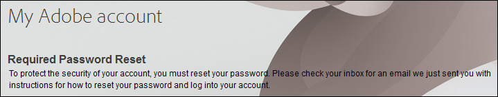 Required Password Reset