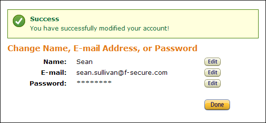 Amazon Password