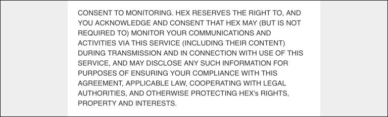 Consent To Monitoring