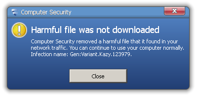 F-Secure antivirus block