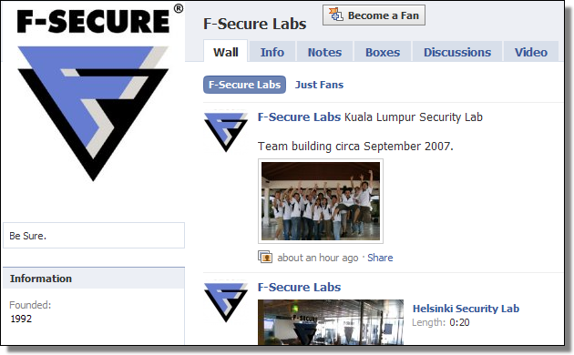 F-Secure Labs Page