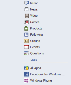 Facebook Settings, No Clear Searches