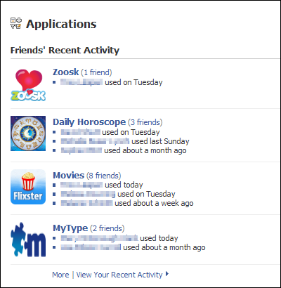 Facebook Application Privacy