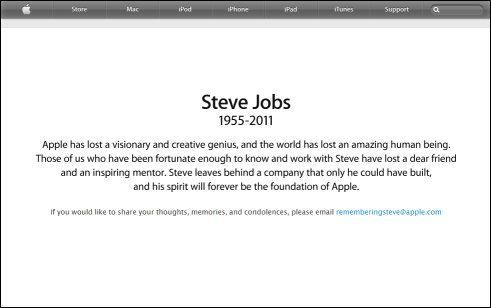 Apple remembers Steve Jobs