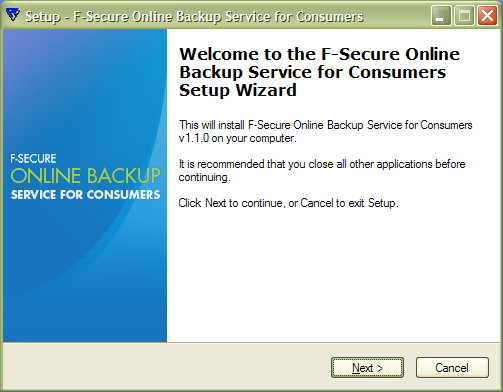 F-Secure Online Backup Service for Consumers