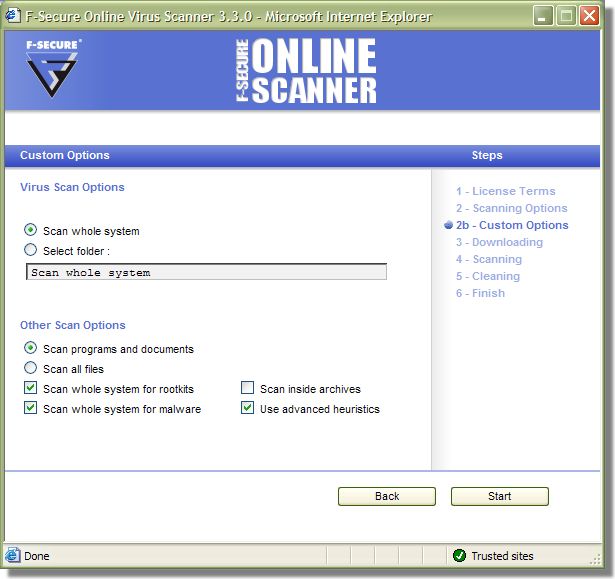 Online Scanner 3.3.0 Custom Options