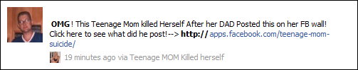 Teenage MOM Killed herself
