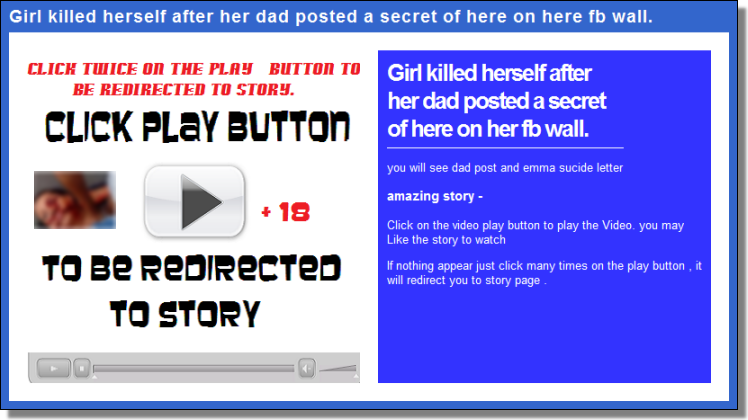 If nothing appear just click many times on the play button , it will redirect you to story page.