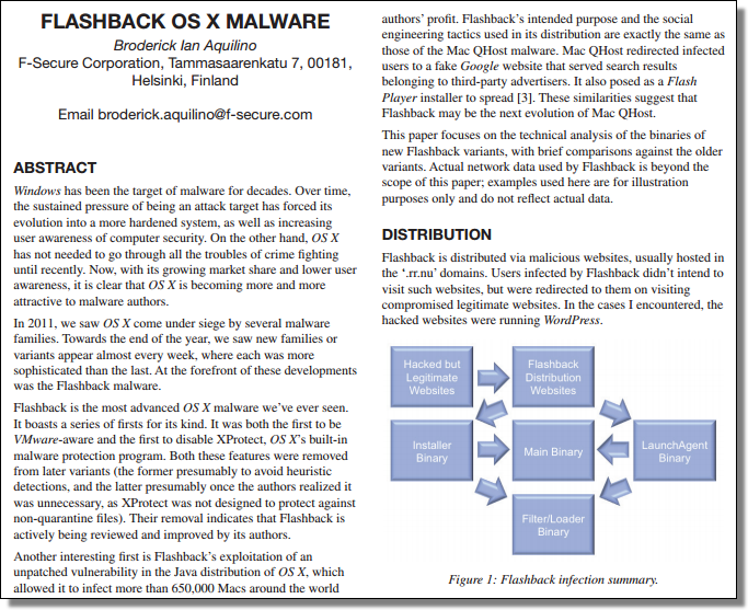 Flashback OS X malware