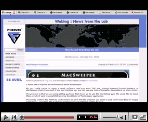 YouTube FSLabs - MacSweeper Demo