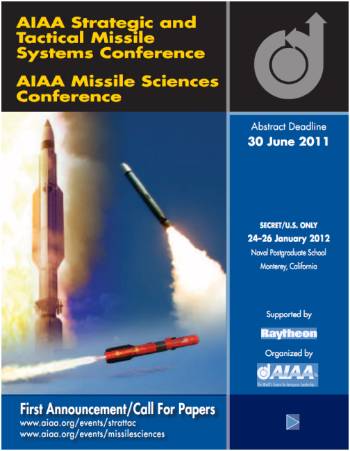 AIAA Strategic and Tactical Missile Systems Conference (SECRET/U.S. ONLY)