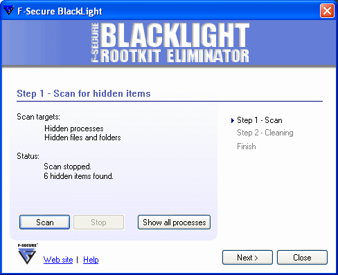 BlackLight Hidden Items