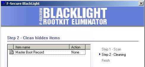 BlackLight detecting MBR rootkit