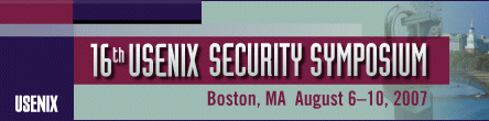 Usenix Security 2007