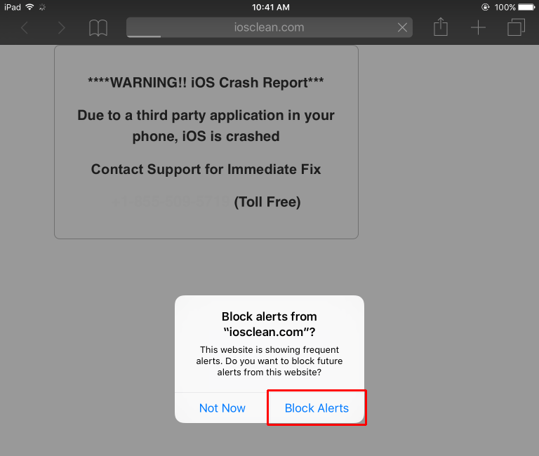 iOS 9 Public, Safari Block Alerts