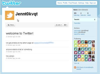 iPad scam, Twitter Jenny