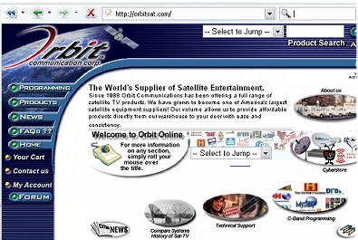 Orbit Communications homepage)