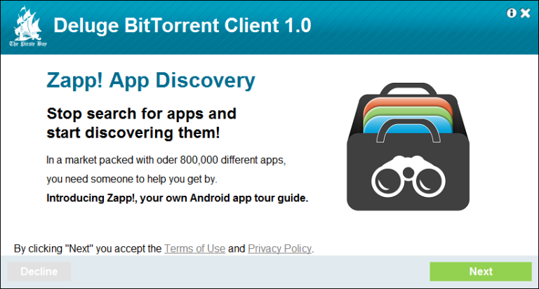 piratebay.com, app discovery