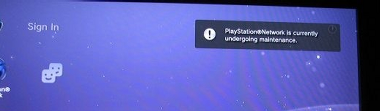 PlayStation Network is currently undergoing maintenance.