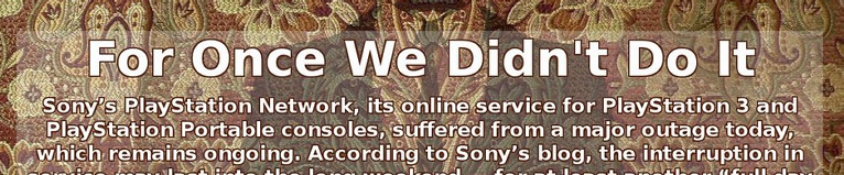 Sony vs Anonymous