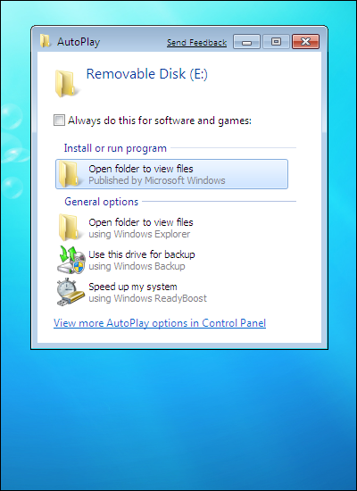 Windows 7, Open Folder to View Files